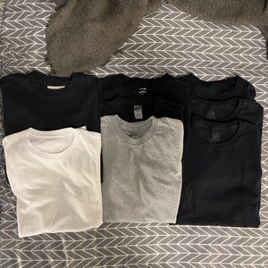 Lot of 8 Assorted Blank Tees, T-Shirts, Men's Small, Fruit of the Loom, Gildan
